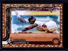 2025 Topps Holiday #H107 Michael Harris II Gold Holiday Lights