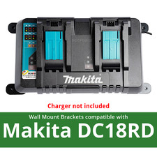 Makita DC18RD twin port LTX battery charger - Wall Mount Brackets pack