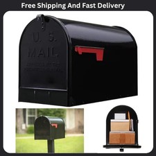 JUMBO POST MOUNT MAILBOX Galvanized Steel Extra Large Rural Mail Box