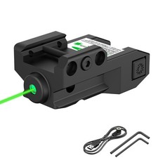SOLOFISH Low Profile Red/Green/Blue Laser Sight Picatinny Rail Magnetic Recharge