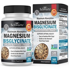 Magnesium Bisglycinate Chelate Supplement - High Absorption, Muscle, Bone, Joint