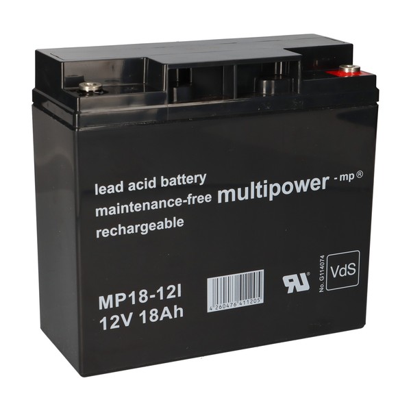12V 18Ah Agm Bleigel Akku Batterie Gelakku Usv Statt 20Ah 18Ah 19Ah Multipower-image