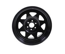 17" x 8" Black ET5 Modular Steel Wheels 6x114.3 Fits Nissan Navara D40 / D23