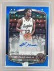 Donald Hand Jr 2025 Bowman Chrome #CPA-DN Blue Refractor Auto 1st RC /150