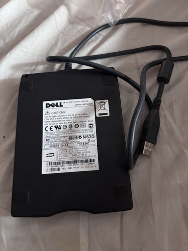 Dell External USB Floppy Drive Module UF0002 3.5" Portable Floppy Disk Drive