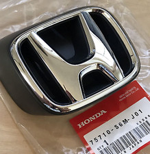 GENUINE HONDA SILVER H FRONT EMBLEM 05-06 ACURA RSX 75710-S6M-J01