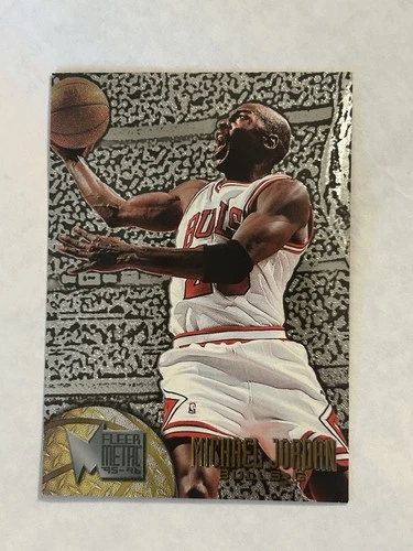Fleer 1995-96 Metal Michael Jordan #13 Chicago Bulls Basketball Card