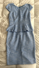 Vfsho secretary dress size Medium blue and white