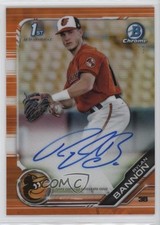 2019 Bowman Chrome Prospect Orange Refractor /25 Rylan Bannon #CPA-RB Auto 3c2