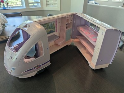 Vintage 2001 Mattel Barbie Travel Train Playset Sounds And Moving Window Work