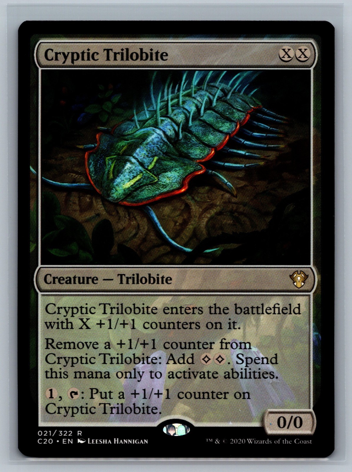 Magic The Gathering Commander 2020 Cryptic Trilobite #021/322 MTG TCG CCG