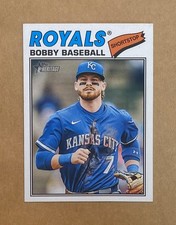 2026 Topps Heritage #160 Bobby Witt Jr. Base Nickname Variation SP Royals