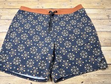 Roark Revival The Chiller Board Shorts Men's 36 Aztec Print Swim Trunks Beach