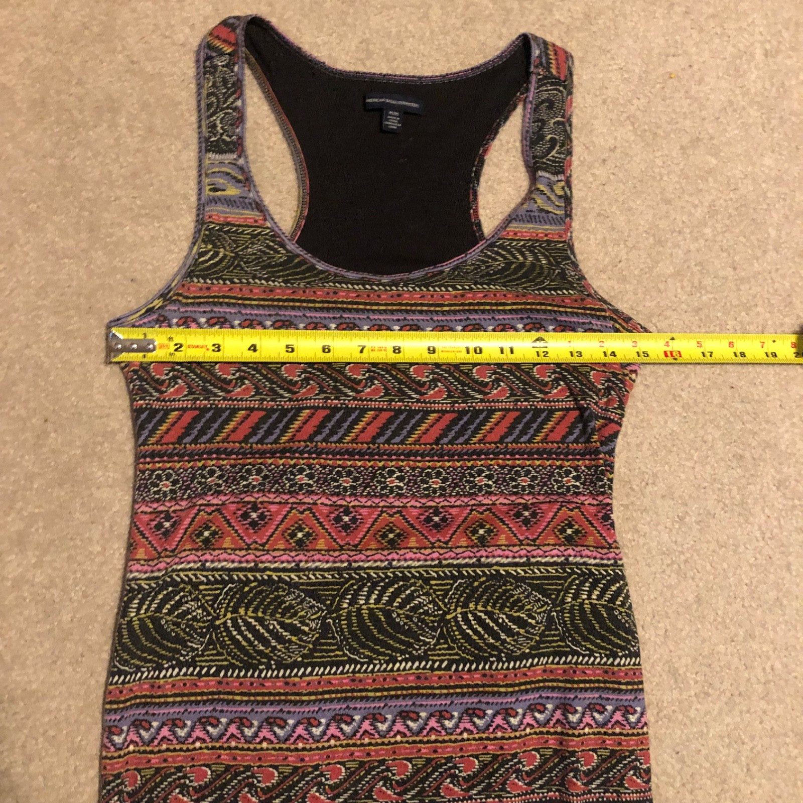 American Eagle Mixed Pattern Racerback Maxi Dress… - image 2