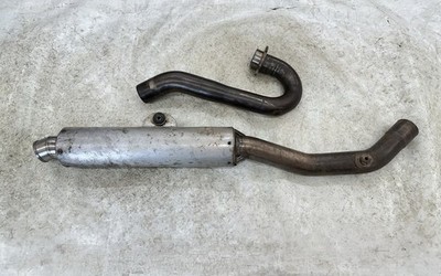 98 99 YAMAHA YZ400F YZF 400 PRO CIRCUIT EXHAUST MUFFLER & HEAD PIPE FULL SYSTEM