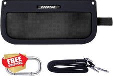 co2CREA Silicone Case for Bose SoundLink Flex Speaker Black