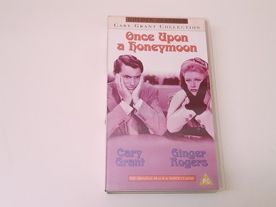 Once Upon A Honeymoon 1942 VHS UK PAL Video Cary Grant Ginger Rogers