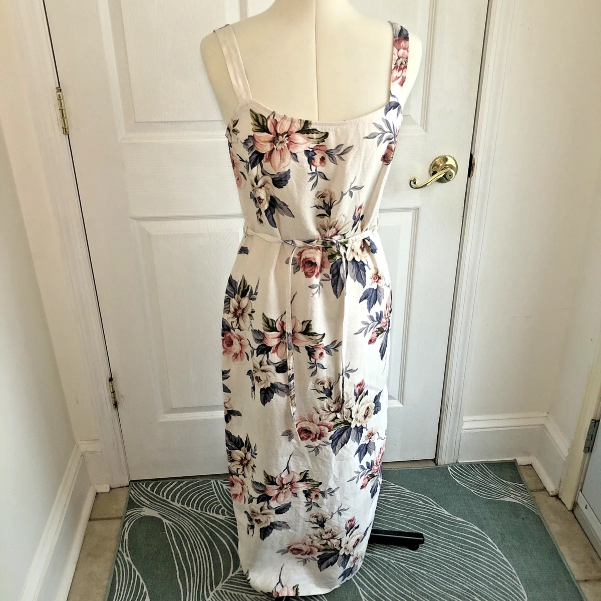 karen kane linen dress Karen Kane Embroidered Linen-Blend Dress - Off White