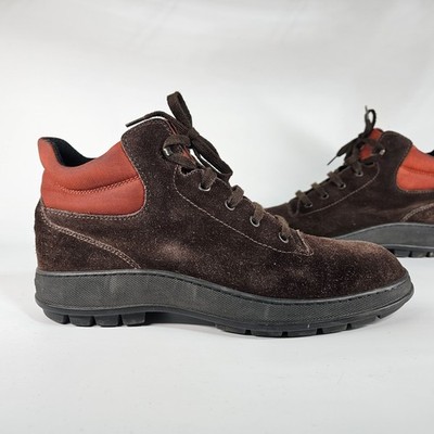 Hogan Ankle Boots Mens 8.5 Suede Lace-up Hiking Active  display picture 3
