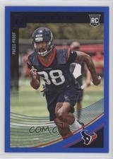 2018 Panini Donruss Rookie Press Proof Blue Jordan Akins #388 0f6