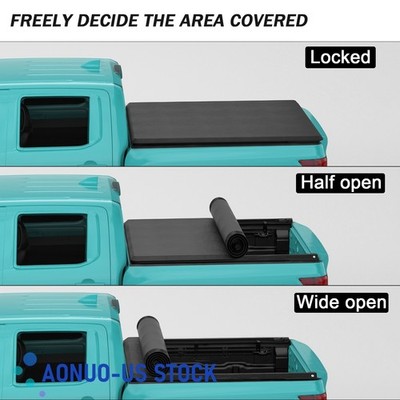 Soft Roll Up Tonneau Cover 5.5ft 66'' Short Bed Fits For Nissan Titan 2004-2015