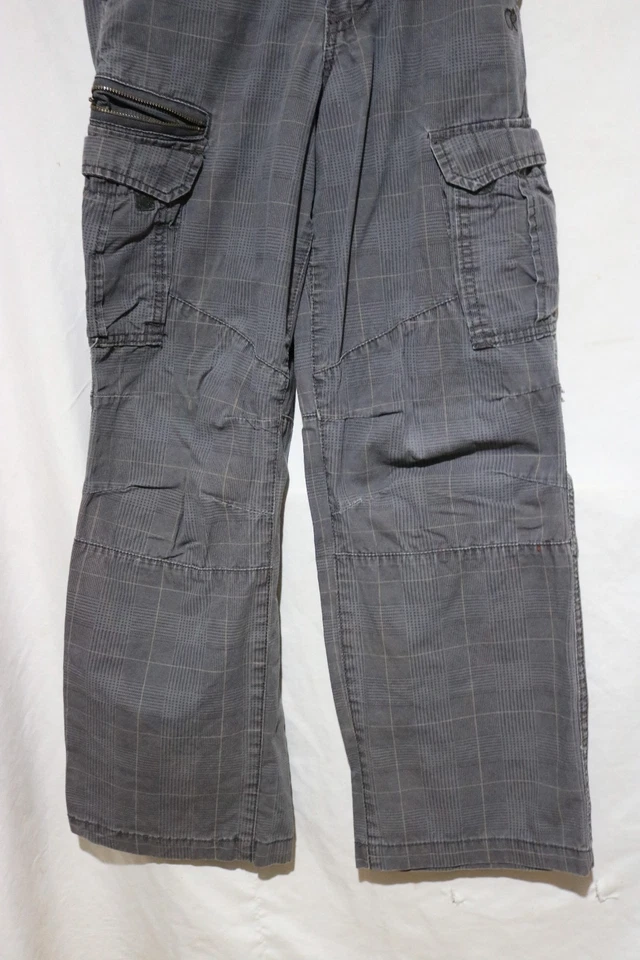 复古 OP 男孩灰色工装裤男女通用 12 码 — 第 2/4 张图片