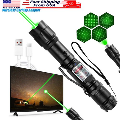 #ad Rechargeable Green Laser Pointer Long Range for Presentation and Outdoor Use $19.99