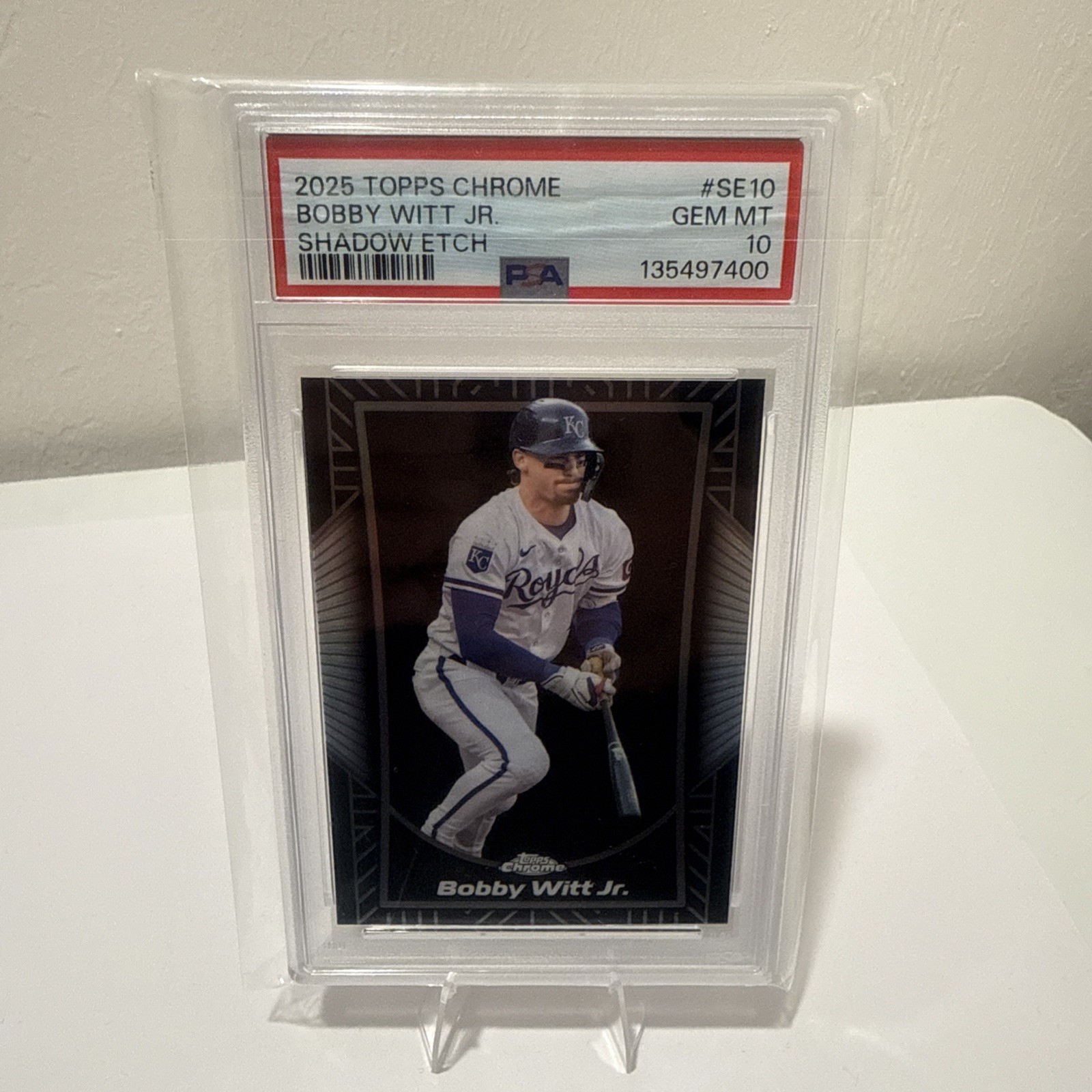 2025 Topps Chrome Shadow Etch #SE10 Bobby Witt Jr. PSA 10