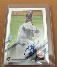 2021 Topps Chrome - Rookie Autographs Miguel Yajure #RA-MY (AU, RC)
