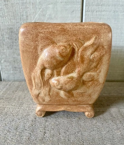 Vintage Mccoy? Planter Vase Unmarked Goldfish