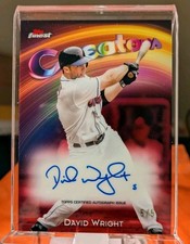 2025 Topps Finest Creators David Wright Red Refractor 5/5 Auto Jersey # Match 