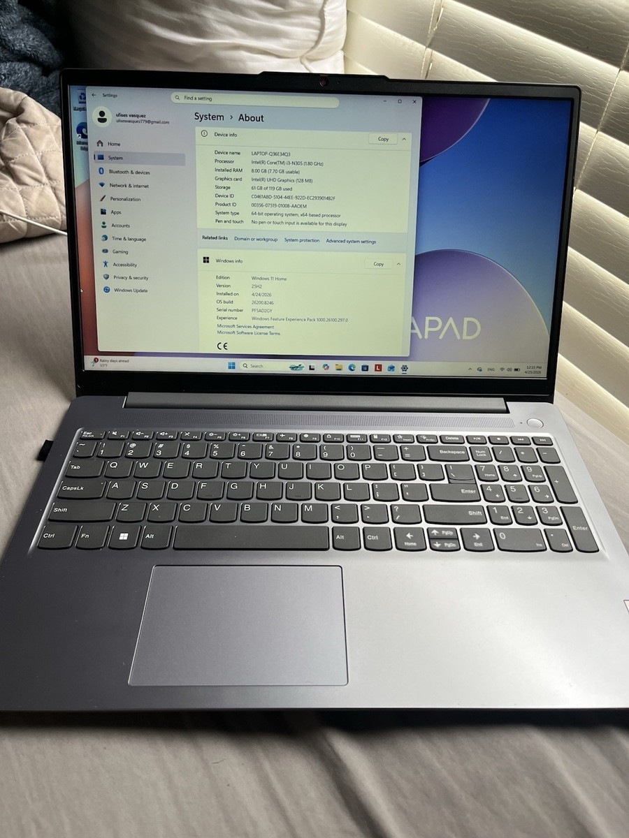 Lenovo Ideapad 3 Slim Laptop 14” Grey 15IAN8 | eBay
