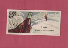 Vintage Coca Cola 1947 Lithograph Ad COKE KNOWS NO SEASON"