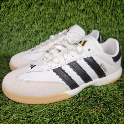 adidas gazelle silver green womens adidas Men's Samba Indoor Soccer Shoes Cloud White / Core Black / Vivid Red / 7.5 main image 0