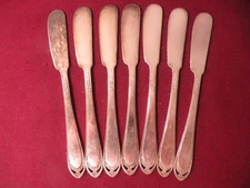 Set Of 7 International 1847 Rogers Bros Lovelace Butter Spreaders 6 1/8"