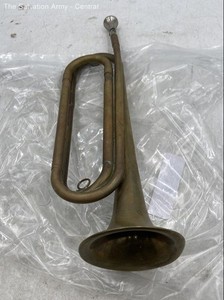 Gold Colored U.S. Regulation Musical Instrument Bugle With Mouthpiece