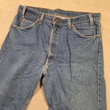 Levi's 505 Jeans Mens 36x34 Fits 36x33 VTG Straight Orange Tab Vintage Skater