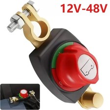 Battery Disconnect Switch 12-48V Master Battery Power Cut-Off Switch for Marine