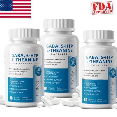 1/3x GABA 1110mg Tab Gamma Aminobutyric Acid for Stress Relief, Relaxation