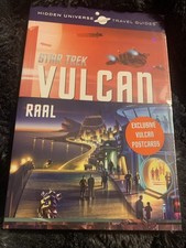 Star Trek Vulcan Hidden Universe Przewodnik turystyczny plus zestaw 4 pocztówek zapieczętowanych NOS