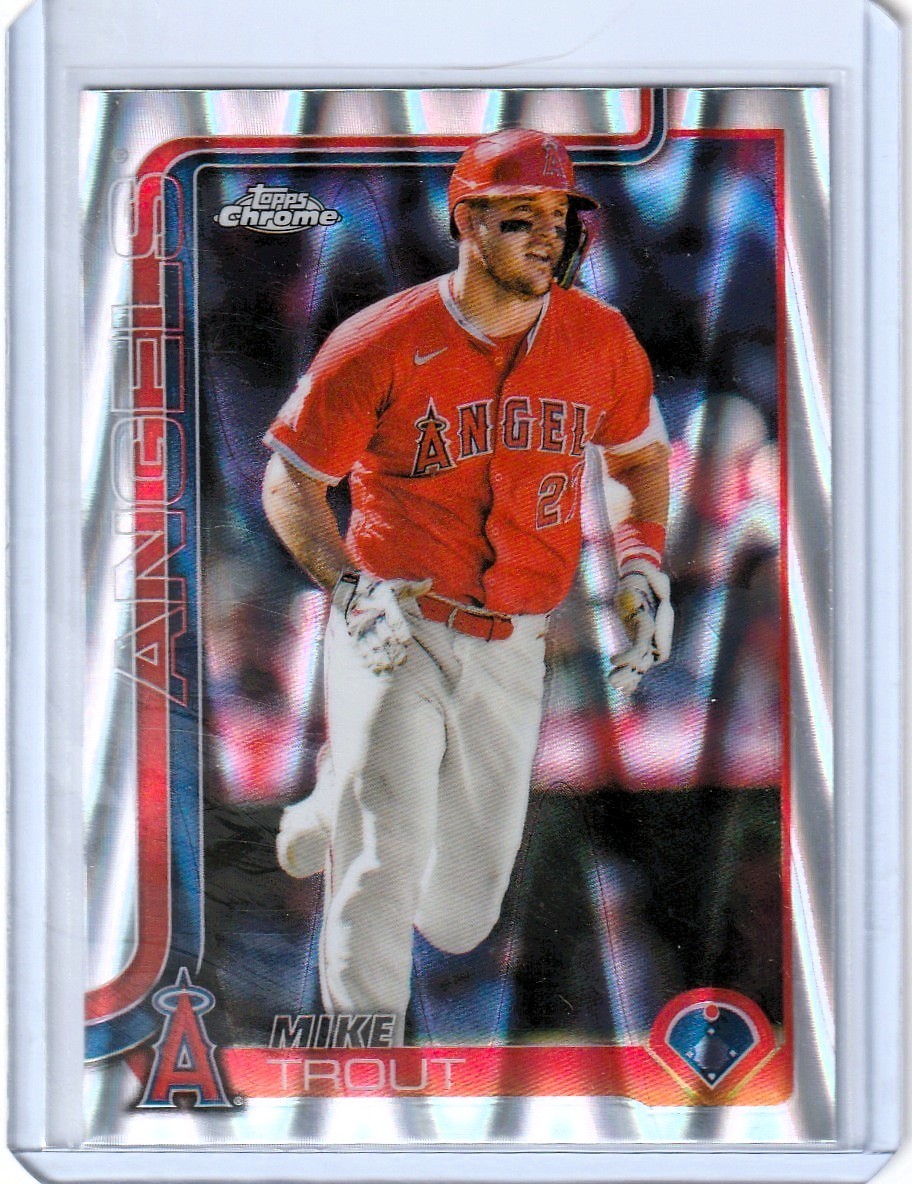 2025 Topps Chrome RayWave Refractors #100 Mike Trout