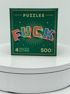 Puzzle-Set   4-teiliges Buchstaben-Puzzle   500 Teile Gesamt