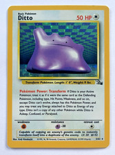 1# Pokemon Cards Ditto 3/62 Fossil Holo Rare