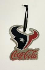 Nfl Houston Texans Coca Cola Metal Ornament Rear View Mirror Hanger Solid Metal Nfl Houston Texans Coca Cola Metal Ornament Rear View Mirror Hanger Solid Metal