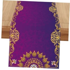  Linen Diwali Table Runner 72 Inches Long Diwali Table Table Runner,13" x 72"