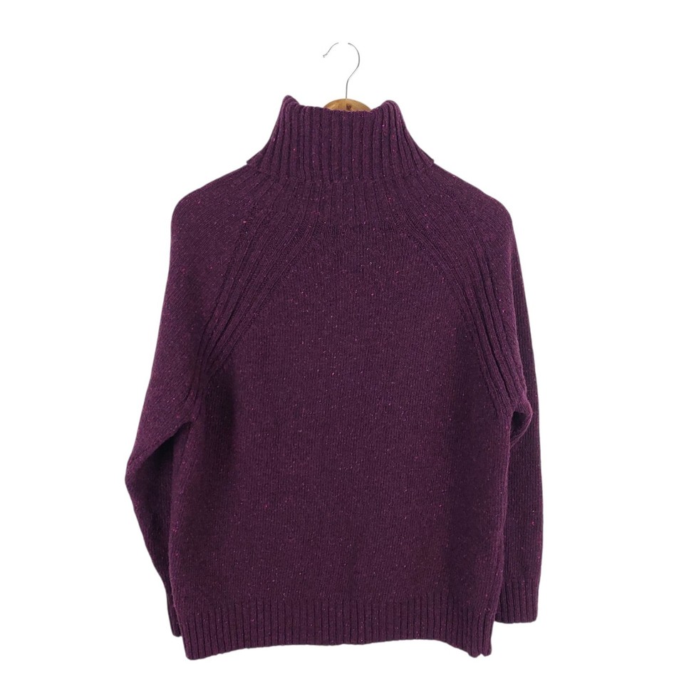 Finisterre Women's Purple Roll Neck Merino Wool Jumper Size 10 | eBay UK