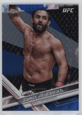 2017 Topps Chrome UFC Blue Wave Refractor 2/75 Johny Hendricks #82 1u6