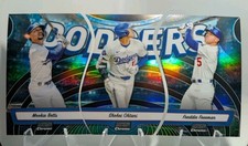 2024 Stadium Club Chrome Triumvirates Dodgers Set Betts, Ohtani, Freeman