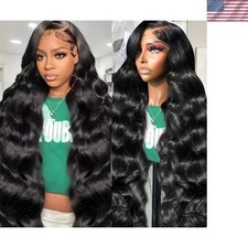 18 Inch Body Wave Lace Front Wig - 200 Density Human Hair for Natural Elegance