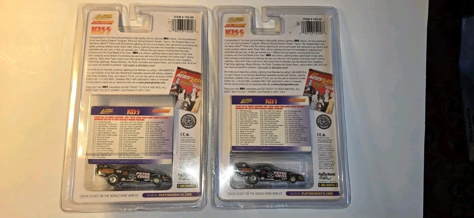 Johnny Lightning "Kiss" Racing Dreams "Peter Criss #4 #16" Drag Racing Diecast  - Image 2 of 2